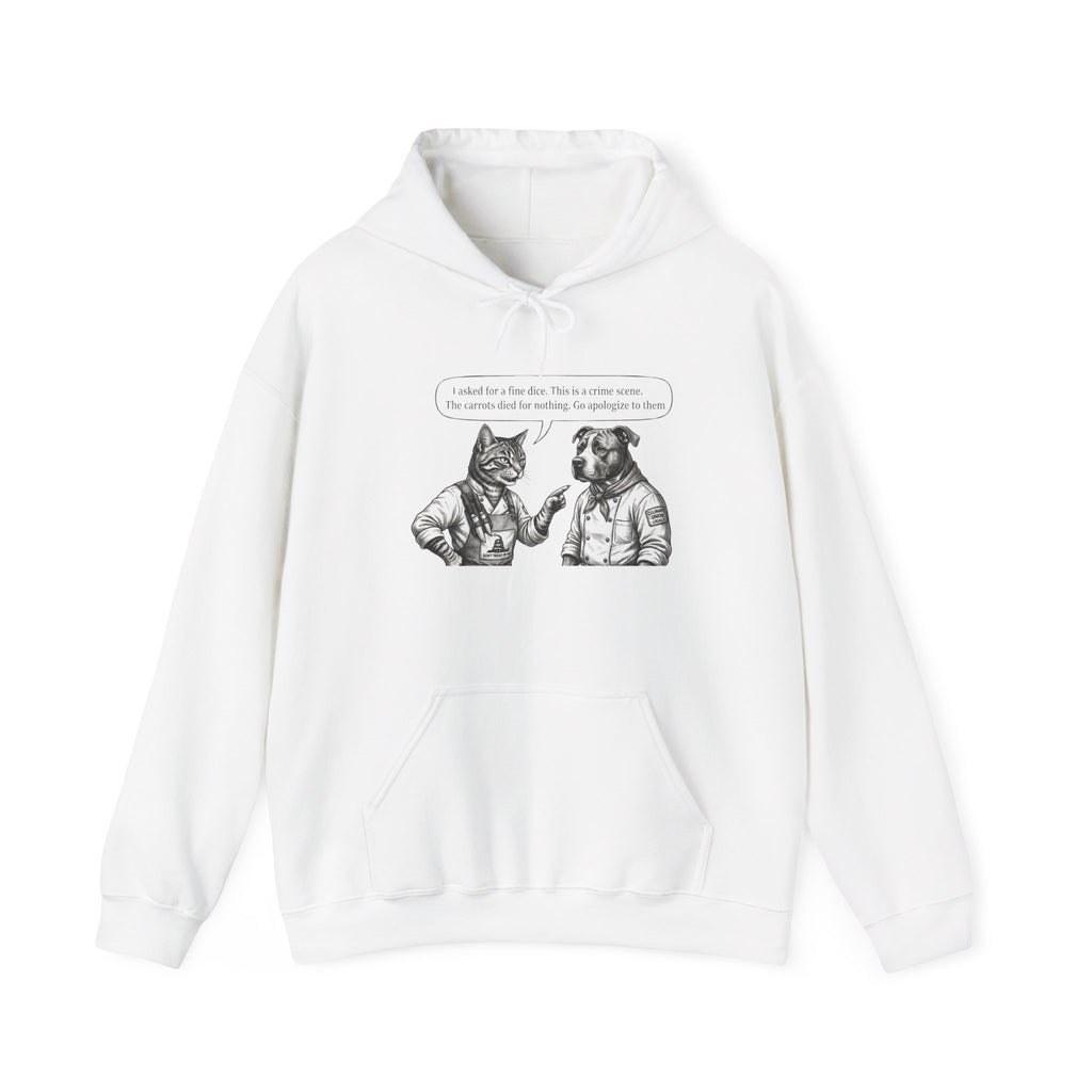 Cat & Dog Debate Hoodie — 'I cleaned the house' Funny Pet Conversation Pullover