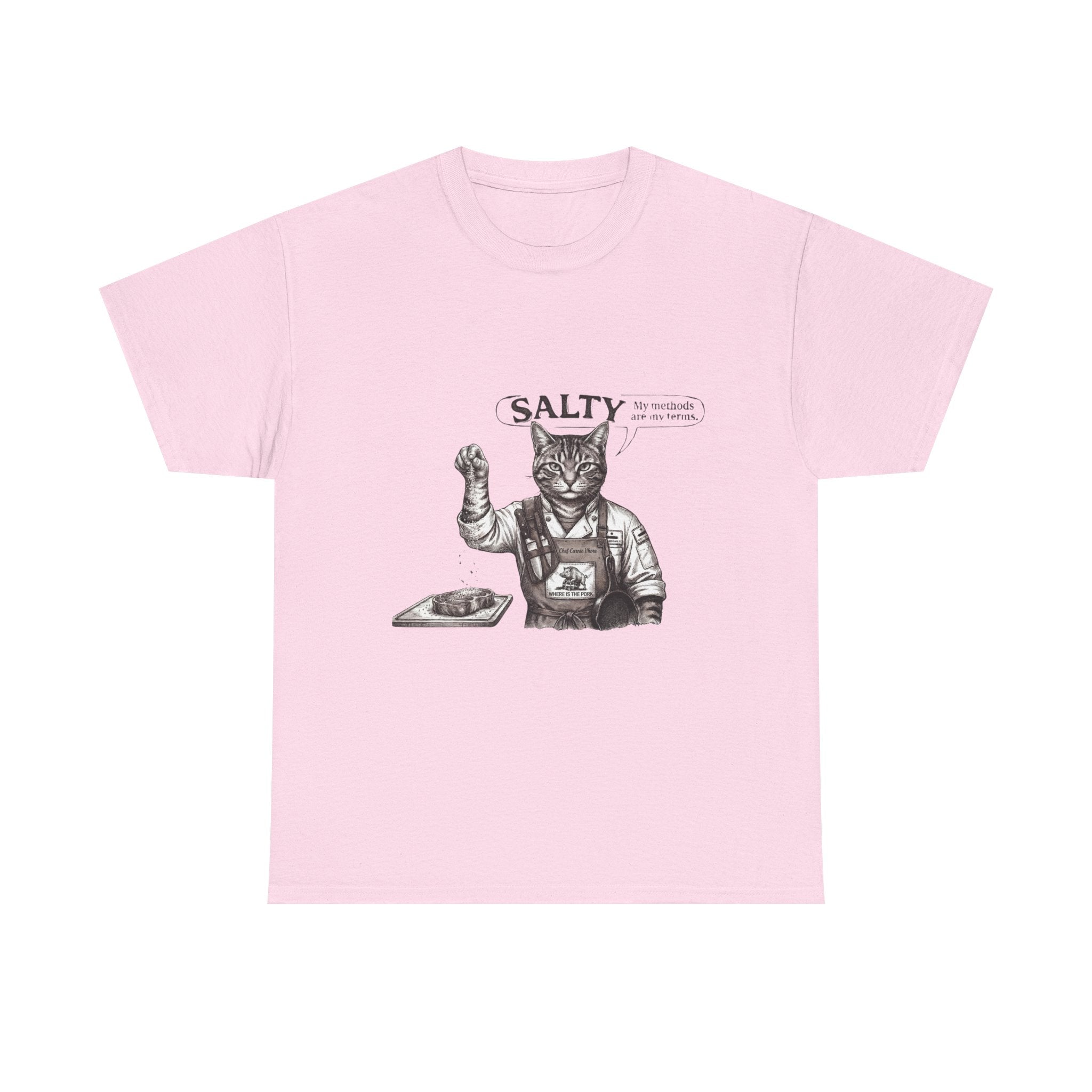 Cat Chef 'Salty' T-Shirt — Vintage Cat Cooking Graphic Tee