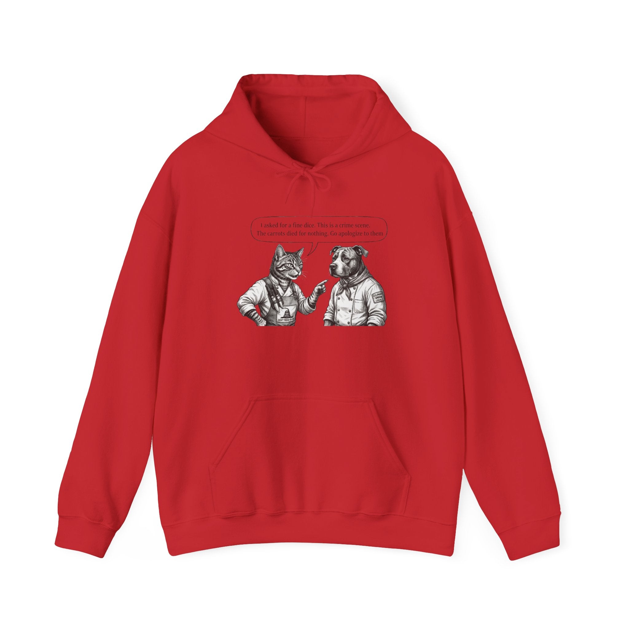 Cat & Dog Debate Hoodie — 'I cleaned the house' Funny Pet Conversation Pullover
