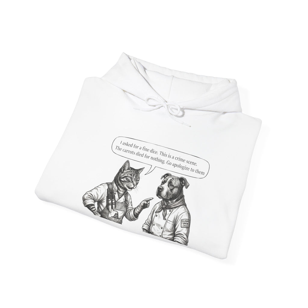 Cat & Dog Debate Hoodie — 'I cleaned the house' Funny Pet Conversation Pullover