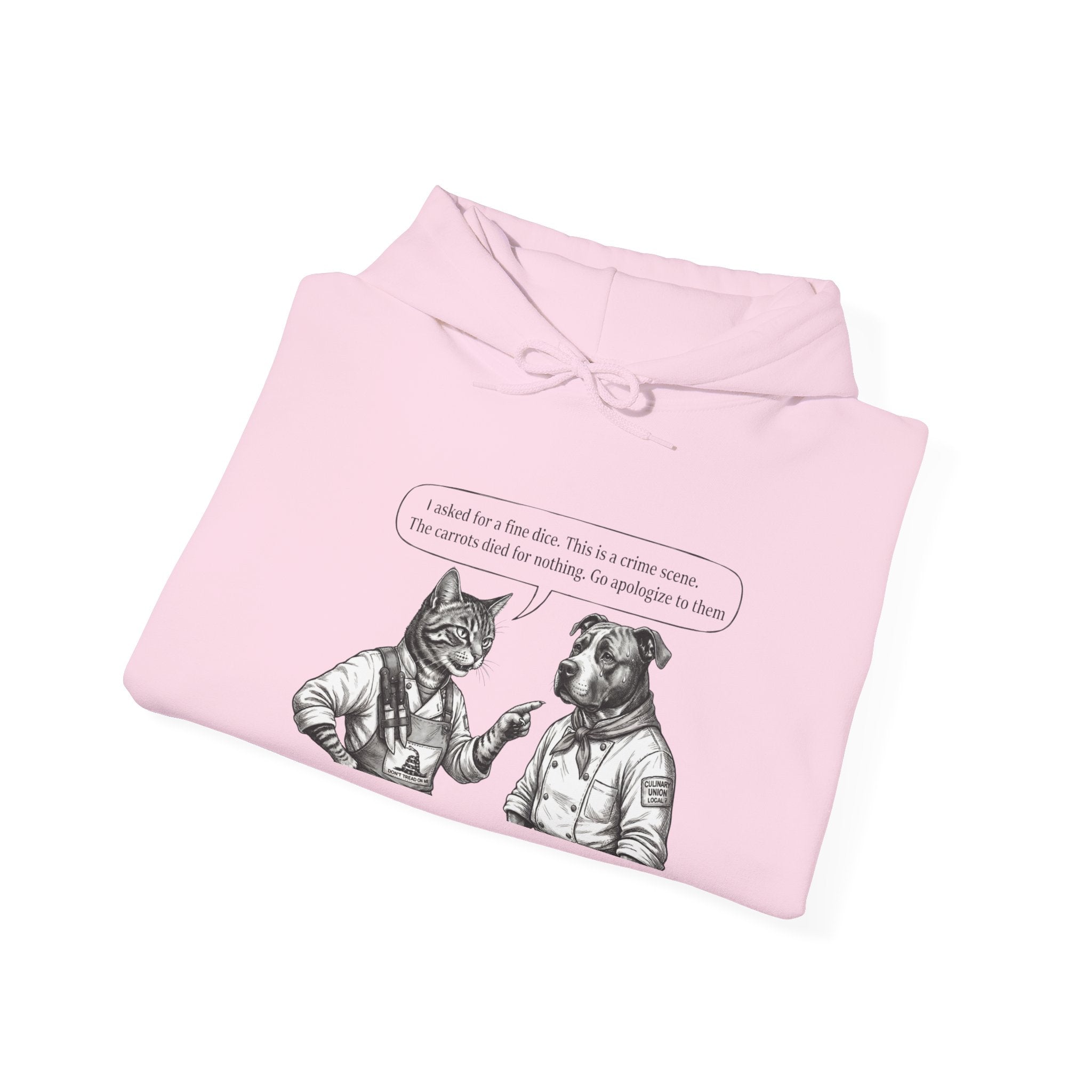 Cat & Dog Debate Hoodie — 'I cleaned the house' Funny Pet Conversation Pullover