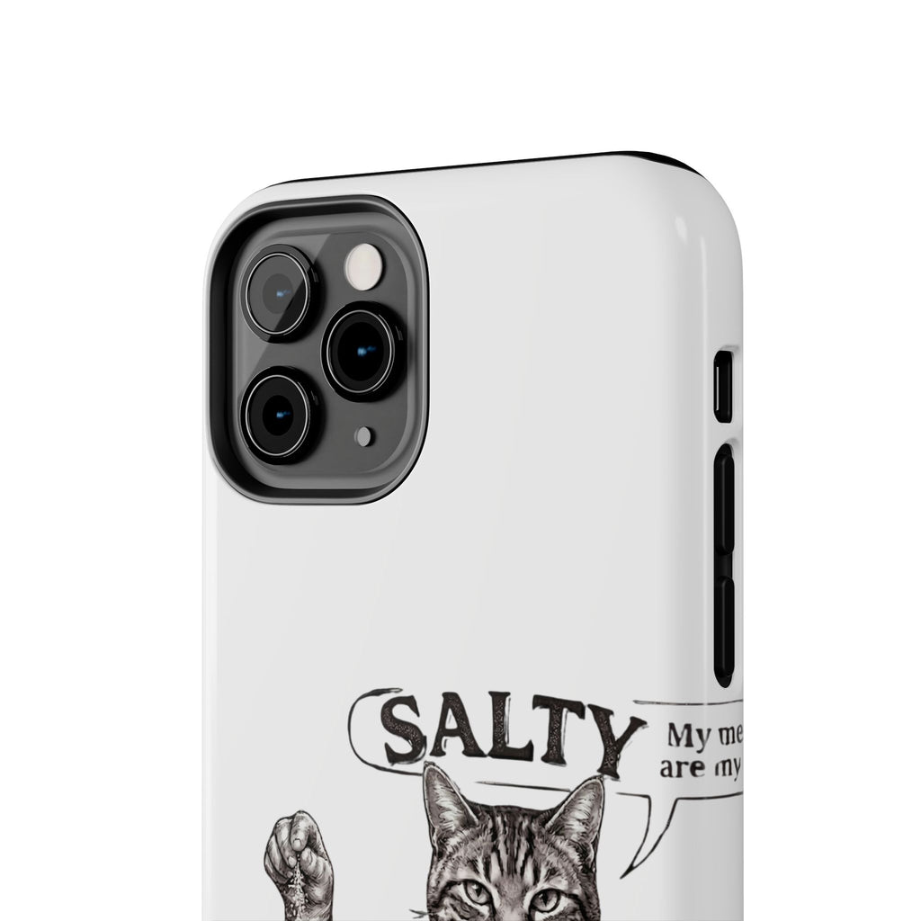 Salty Cat Tough Phone Case — Funny Vintage Fisherman Cat Design