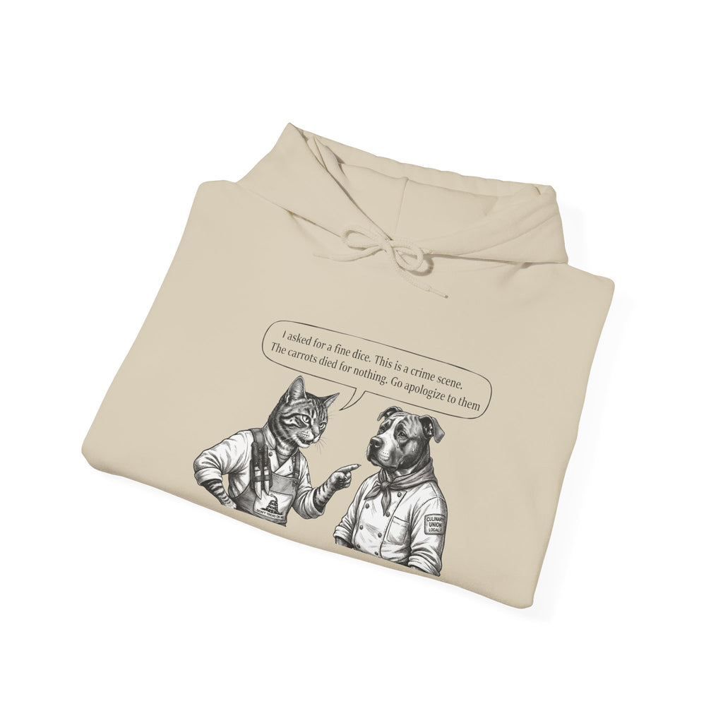 Cat & Dog Debate Hoodie — 'I cleaned the house' Funny Pet Conversation Pullover