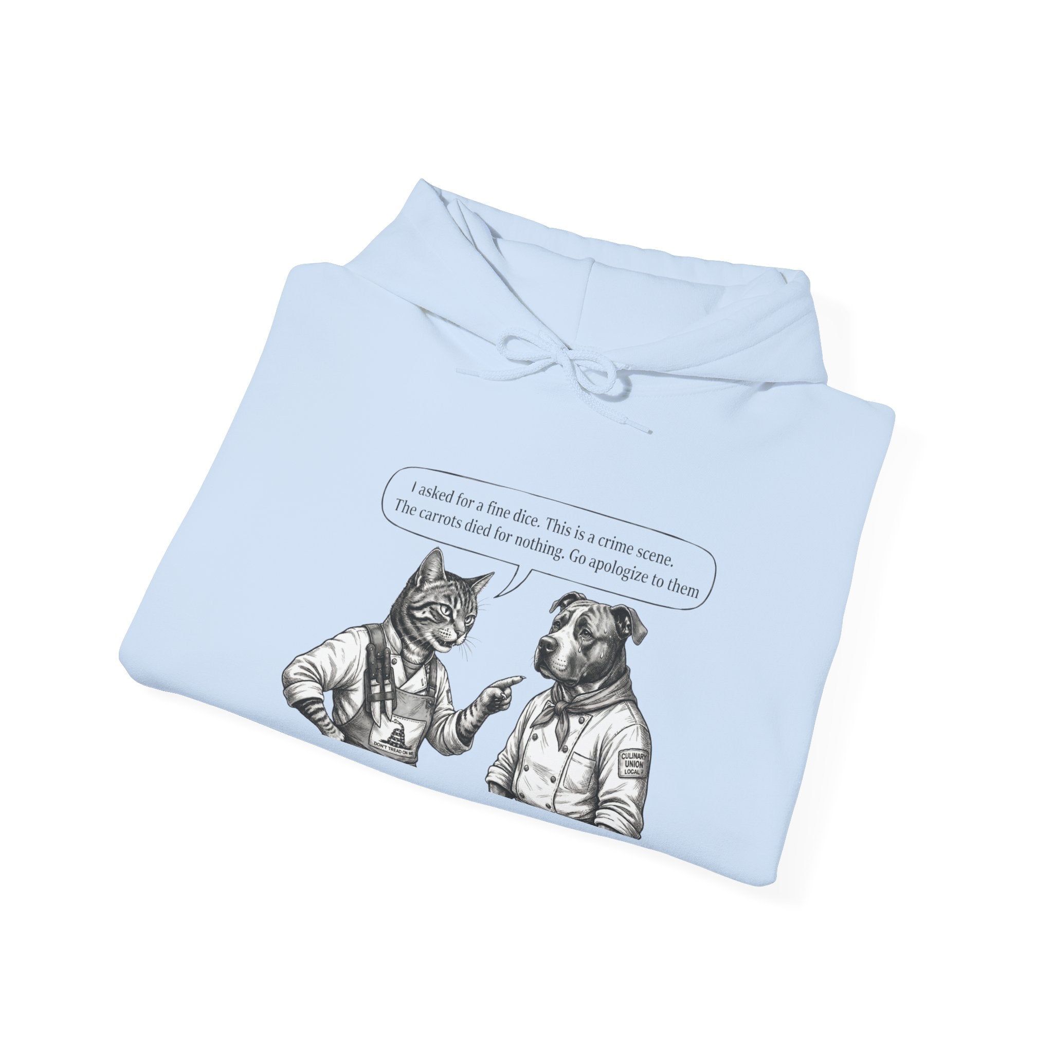 Cat & Dog Debate Hoodie — 'I cleaned the house' Funny Pet Conversation Pullover