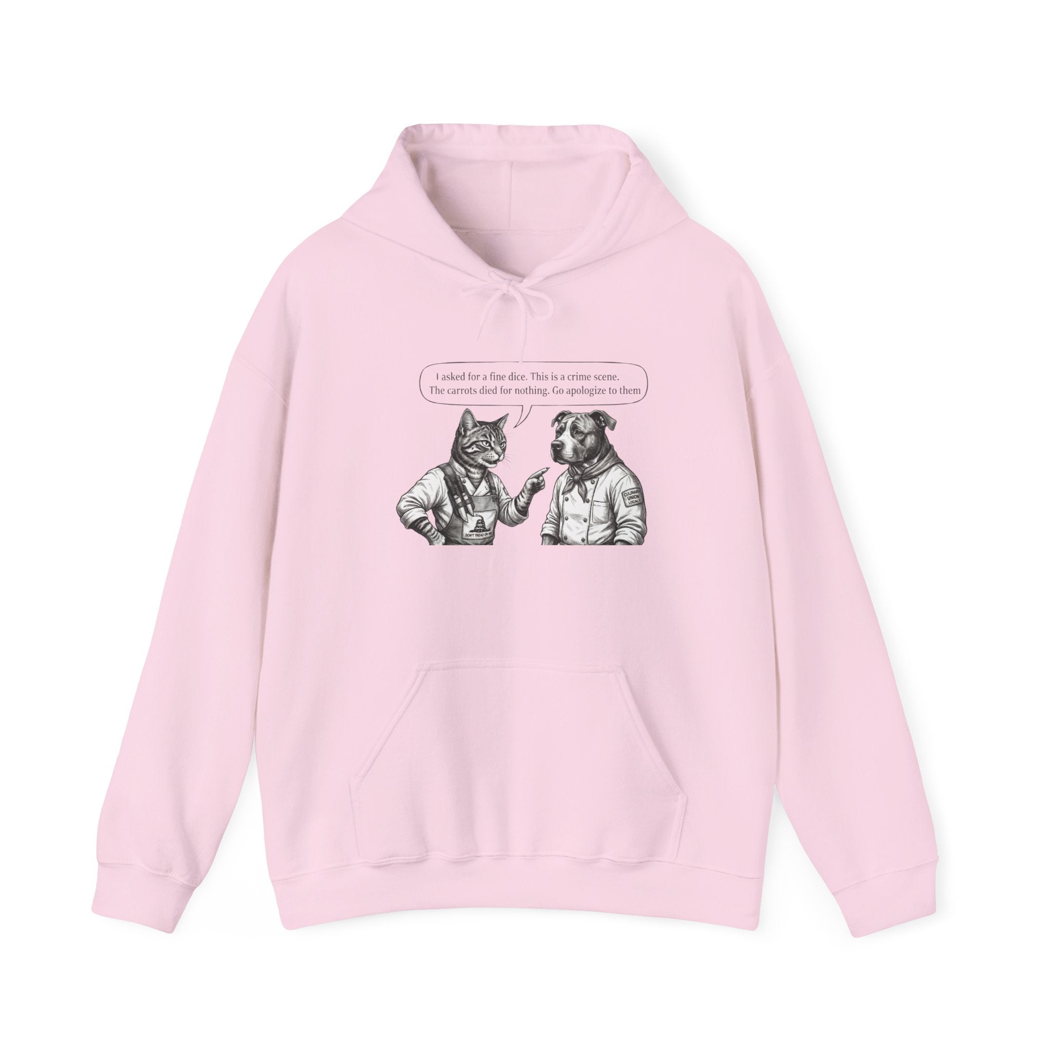 Cat & Dog Debate Hoodie — 'I cleaned the house' Funny Pet Conversation Pullover