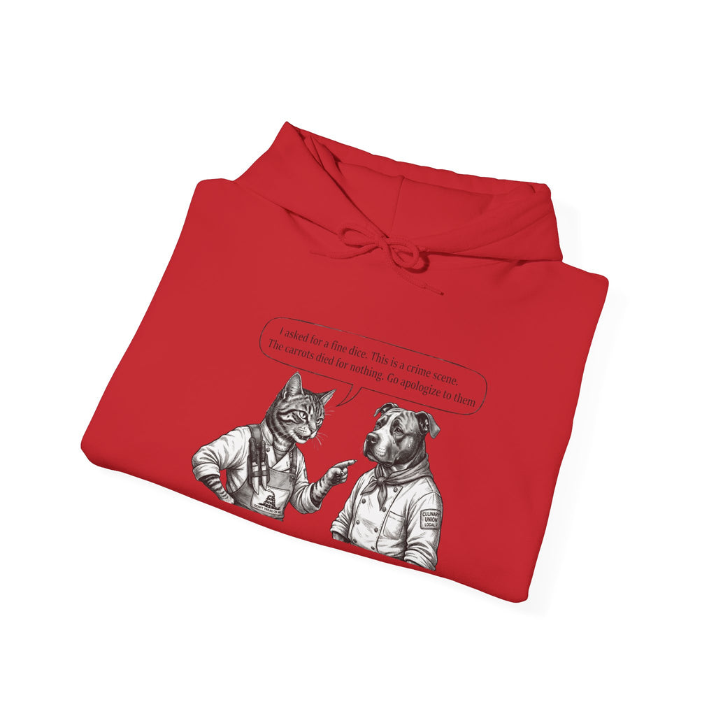 Cat & Dog Debate Hoodie — 'I cleaned the house' Funny Pet Conversation Pullover
