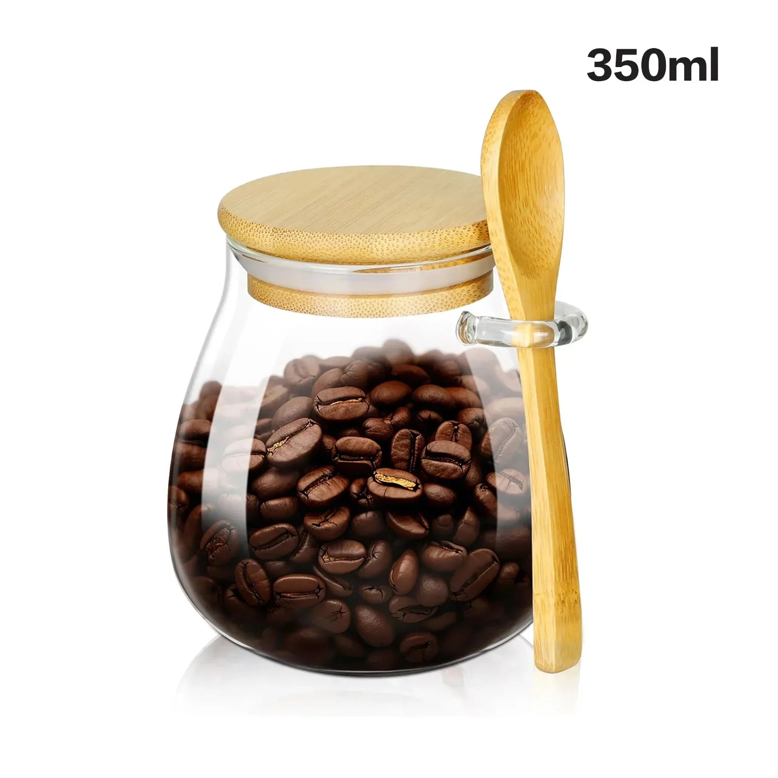 Aramé Glass Jar with Wood Lid