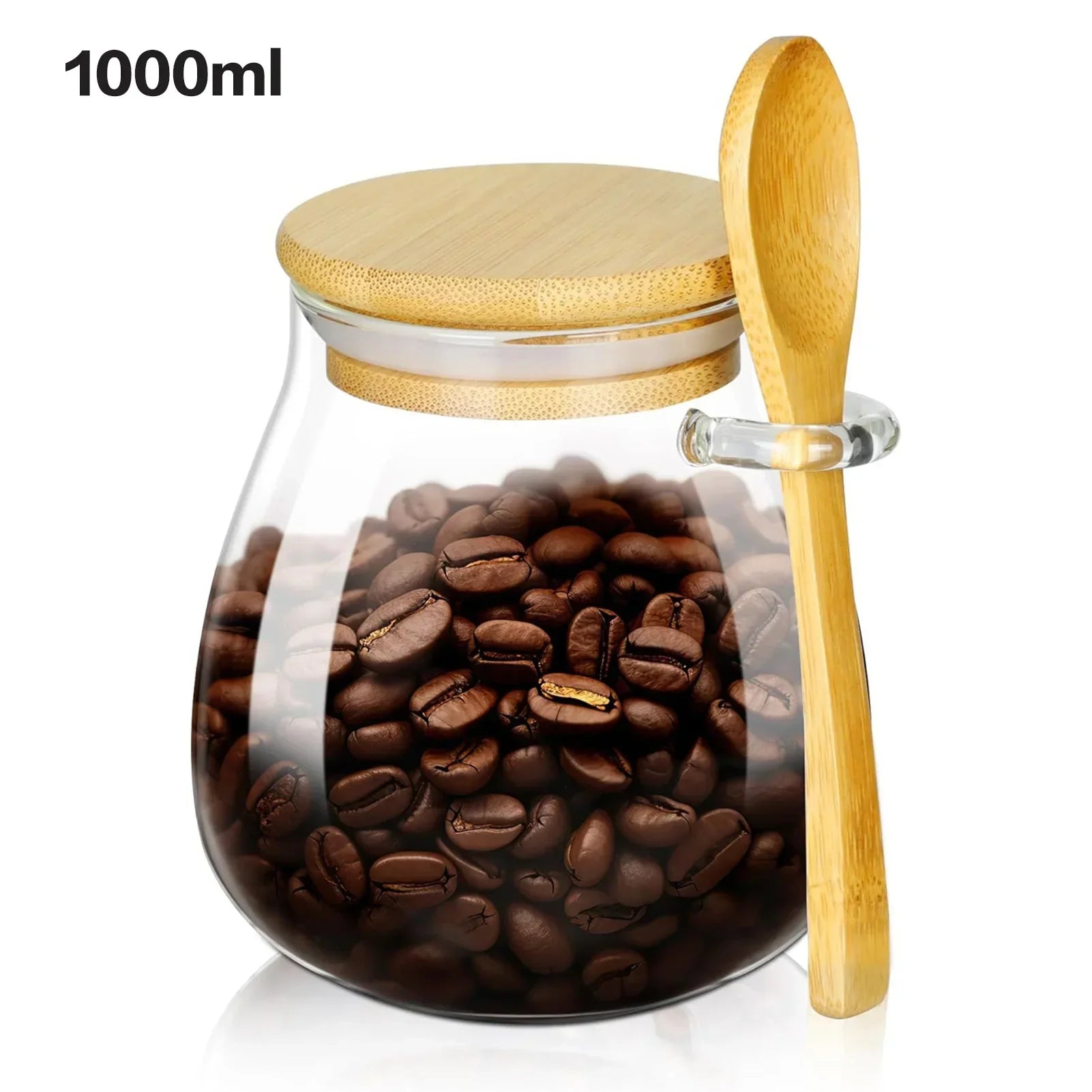 Aramé Glass Jar with Wood Lid